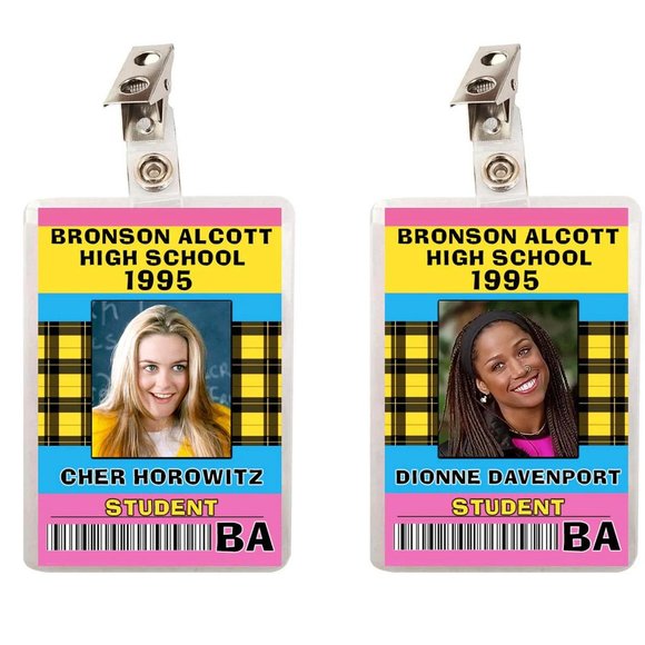 Clueless Cher Horowitz & Dionne Davenport High School Student Set of 2 ID Badges - Picture 1 of 1